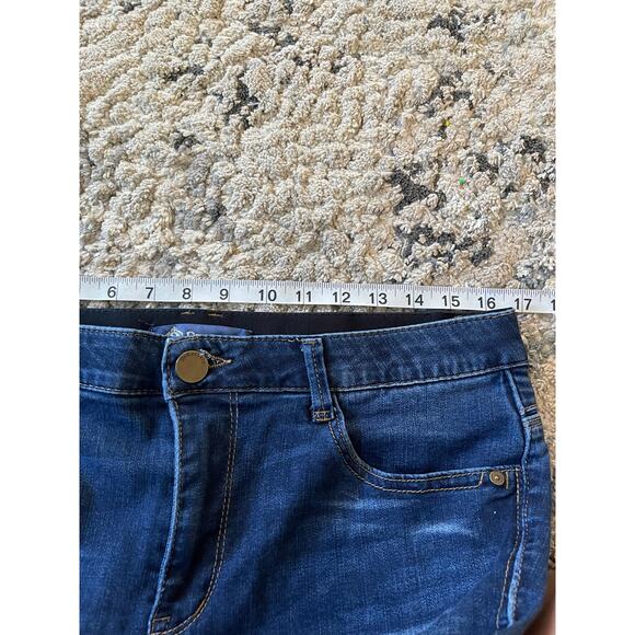 Democracy “ab”solution high rise skinny jeans size 12 dark wash - Picture 6 of 9